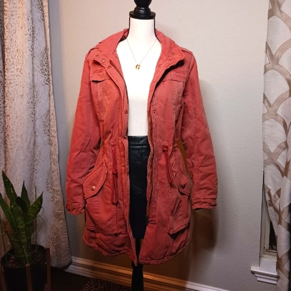 Vintage American Eagle Outfitters Coral Utility Jacket